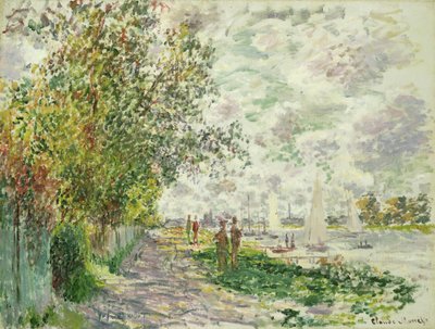 Das Flussufer bei Gennevilliers, ca. 1875 von Claude Monet